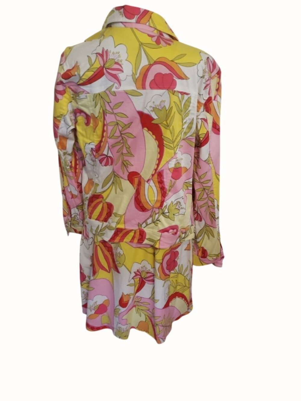Tori Richard Honolulu Dress Jacket Set Womens 10 Dress 12 Jacket Tropical Cotton - Picture 10 of 15